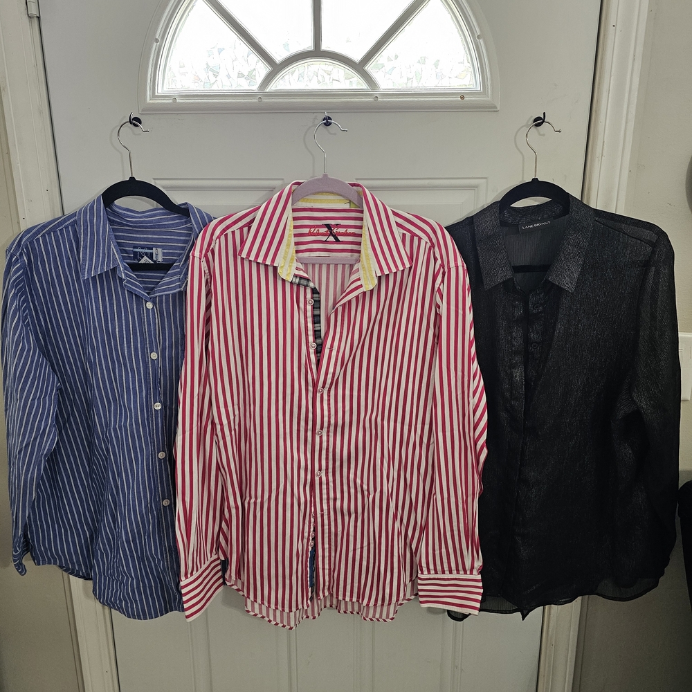 Womens button down dress shirts XXL -18/20